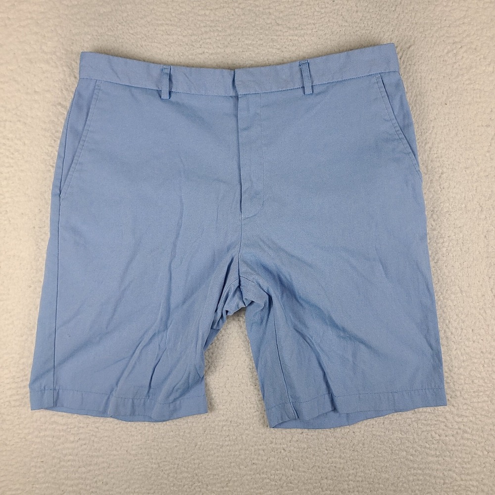 Walter Hagen Shorts Mens 38 Blue 10" Inseam Casual Performance Golf Nylon Chino